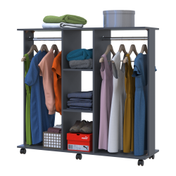 Wardrobe rack D3 Graphite 130x40.6x121